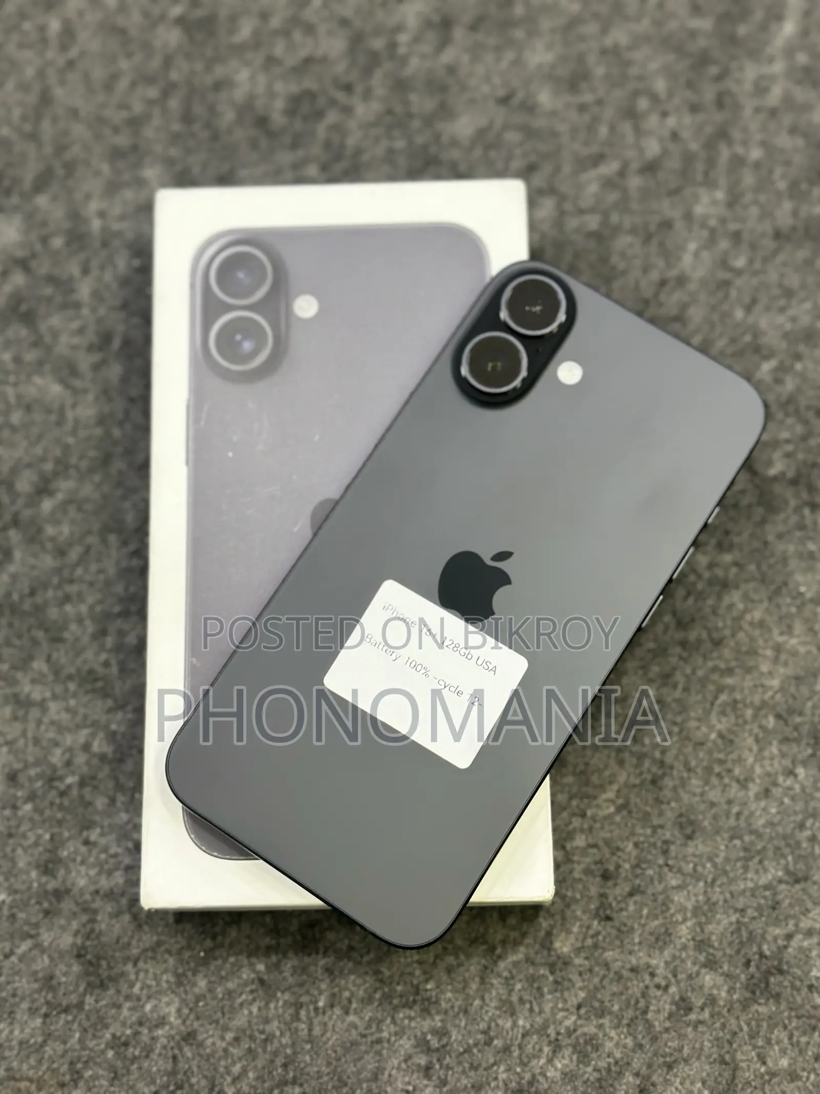 Apple iPhone 16 Plus 128 GB Black