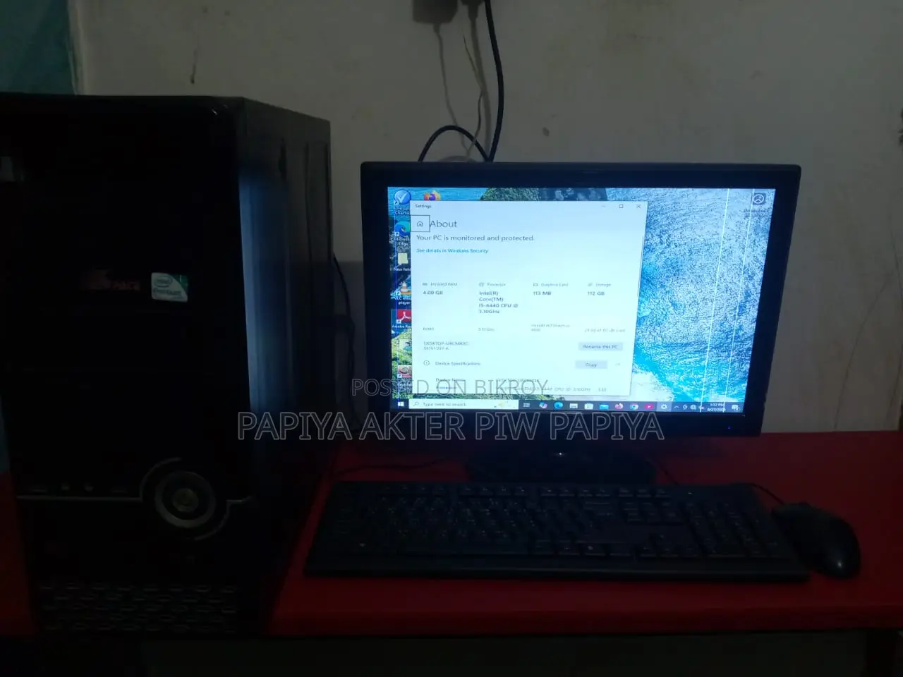 Desktop Computer Samsung 4GB Intel Core i3 HDD 128GB