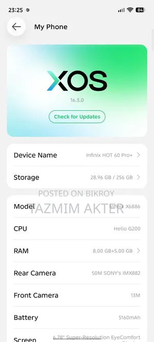 Infinix Hot 60 Pro+ 256 GB Black
