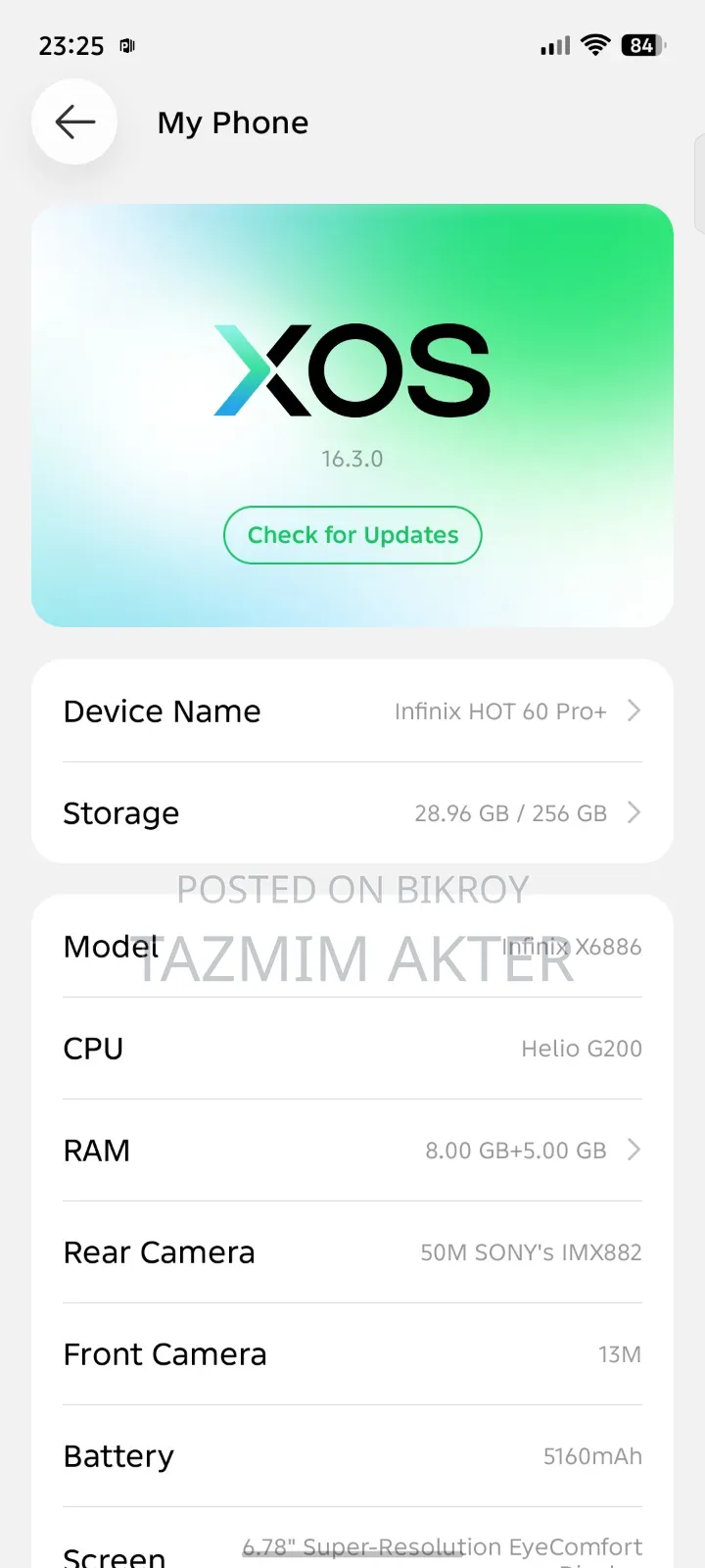 Infinix Hot 60 Pro+ 256 GB Black