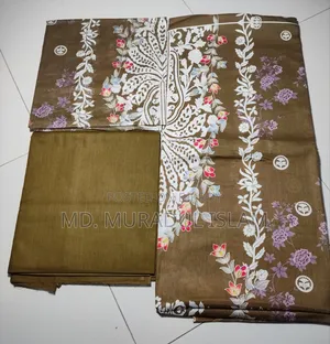 ৮৫০ টাকা জমজম থ্রি পিস পিওর সুতি FB Page Zidan Wear