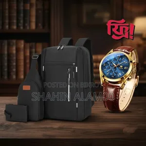 Premium Travel Bag Set 3.1 WITH FREE WATCH