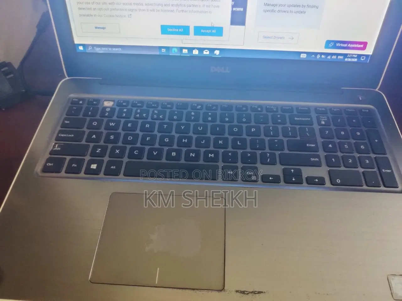 Laptop Dell Inspiron 15 5567 4GB Intel Core i3 SSD 128GB