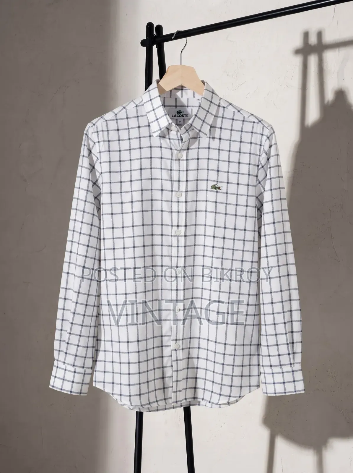 👔 প্রিমিয়াম কোয়ালিটির অরিজিনাল Lacoste লং স্লিভ চেক শার্ট! 👔
🌟