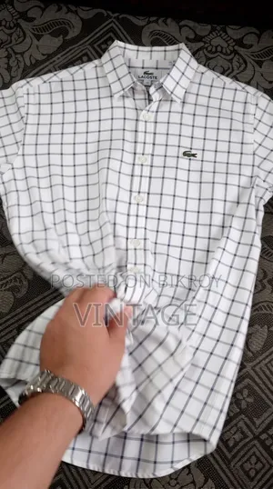 👔 প্রিমিয়াম কোয়ালিটির অরিজিনাল Lacoste লং স্লিভ চেক শার্ট! 👔
🌟