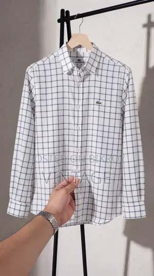 👔 প্রিমিয়াম কোয়ালিটির অরিজিনাল Lacoste লং স্লিভ চেক শার্ট! 👔
🌟