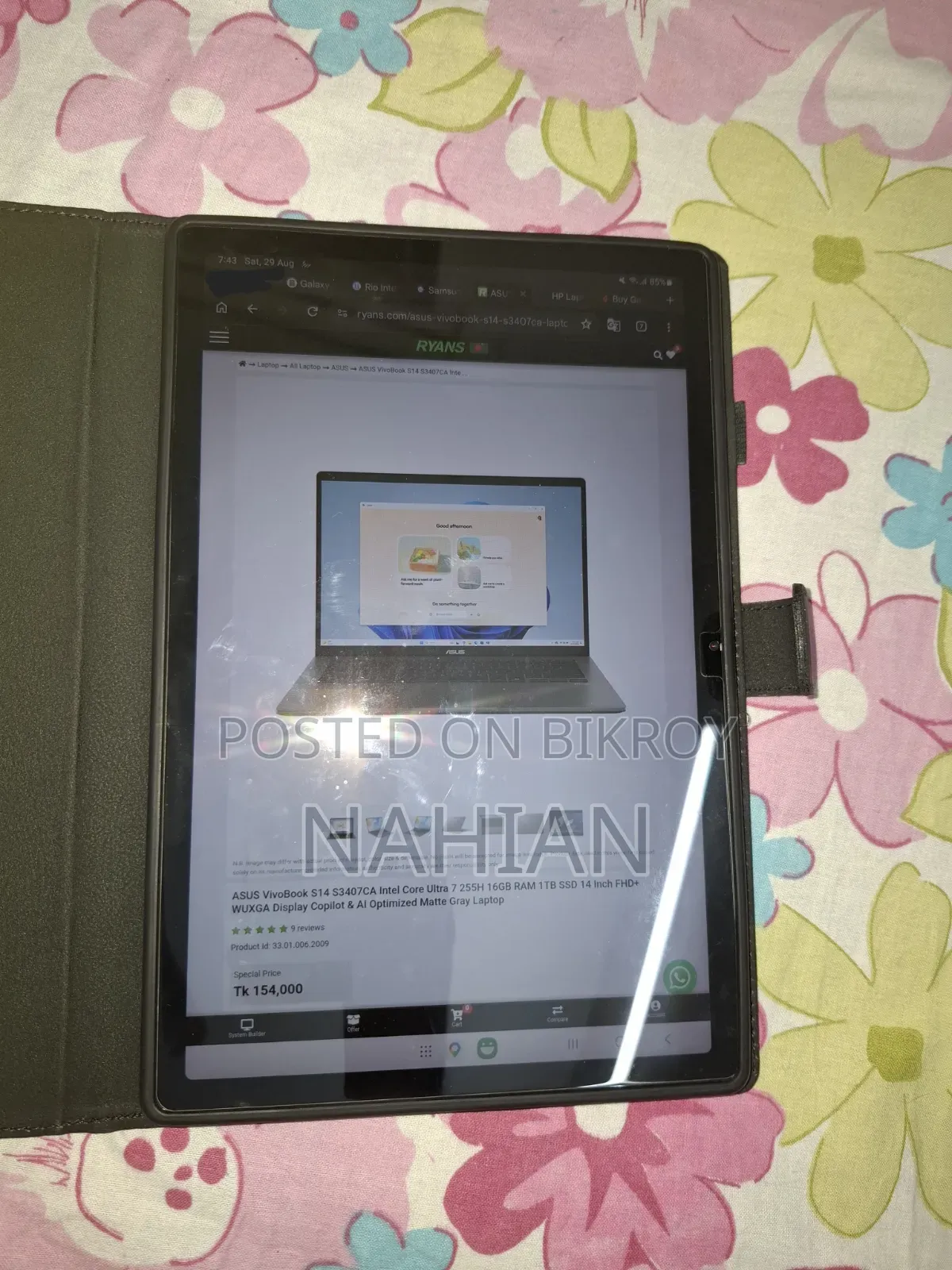 Galaxy Tab A8 Book Cover(Brand New)
