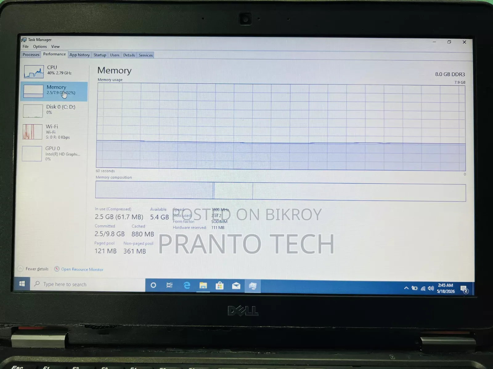 Laptop Dell Latitude 7490 8GB Intel Core i5 SSD 256GB