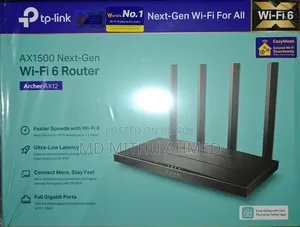 📡 টিপি-লিংক আর্চার এএক্স১২ এএক্স১৫০০ ওয়াই-ফাই ৬ রাউটার — বিক্রয়