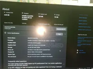 Desktop Computer Gigabyte 4GB Intel Core i5 SSD 128GB