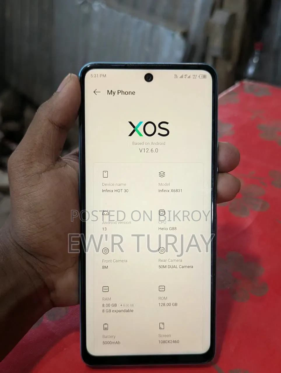 Infinix Hot 30 128 GB Silver