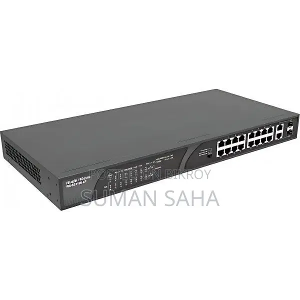 Ruijie RG-ES118S-LP 16-Port Unmanaged Desktop PoE Switch