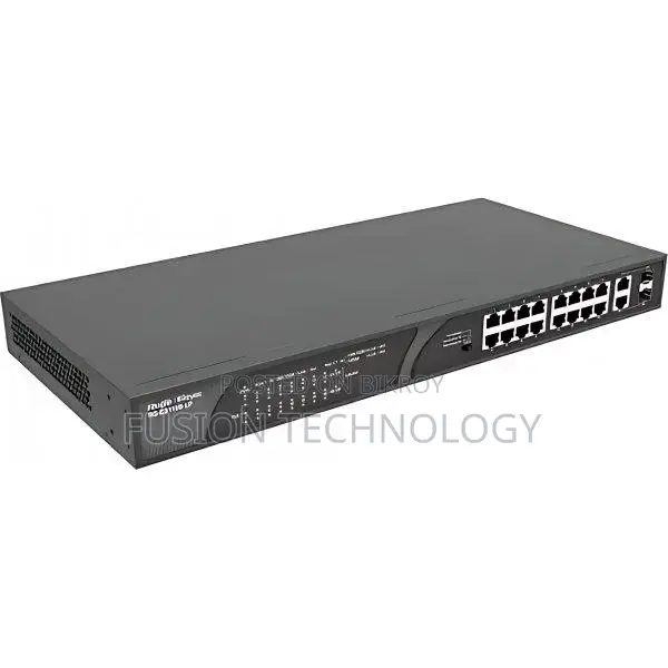 Ruijie RG-ES118S-LP 16-Port Unmanaged Desktop PoE Switch