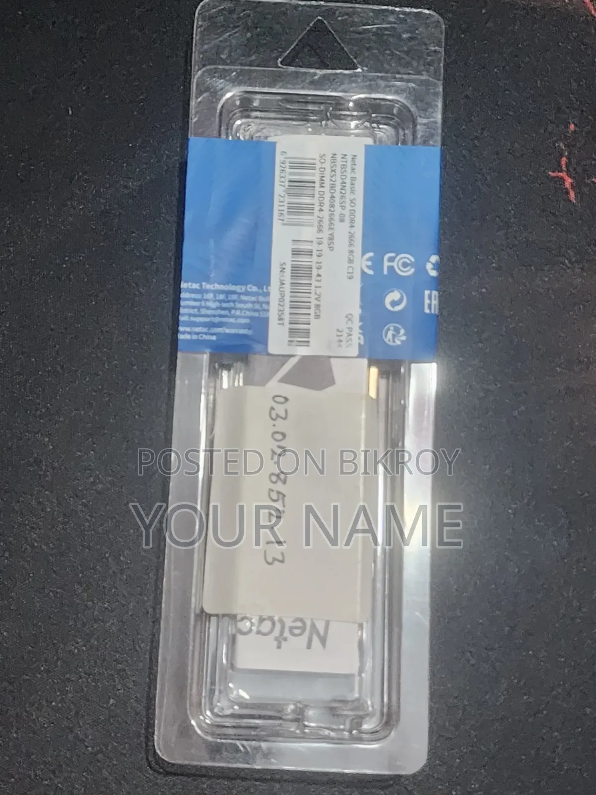 8gb Ddr4 Ram Netac