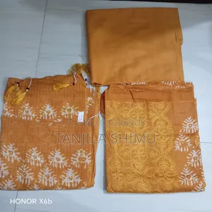 Three Piece Batik Suter Kazer/ থ্রি পিছ বাটিক সুতার কাজের