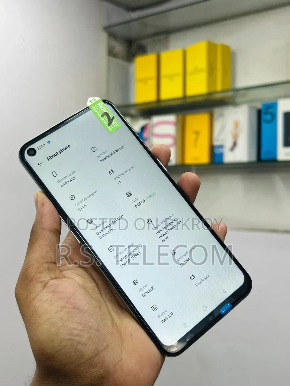 New Oppo A53 128 GB Green