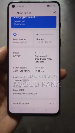 OnePlus 9RT 5G 256 GB Black