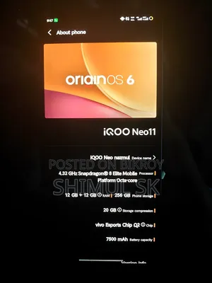 New iQOO Neo11 256 GB Purple