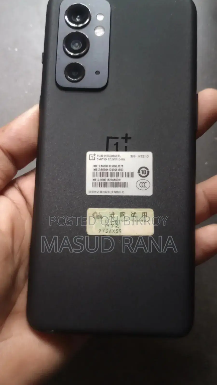 OnePlus 9RT 5G 256 GB Black