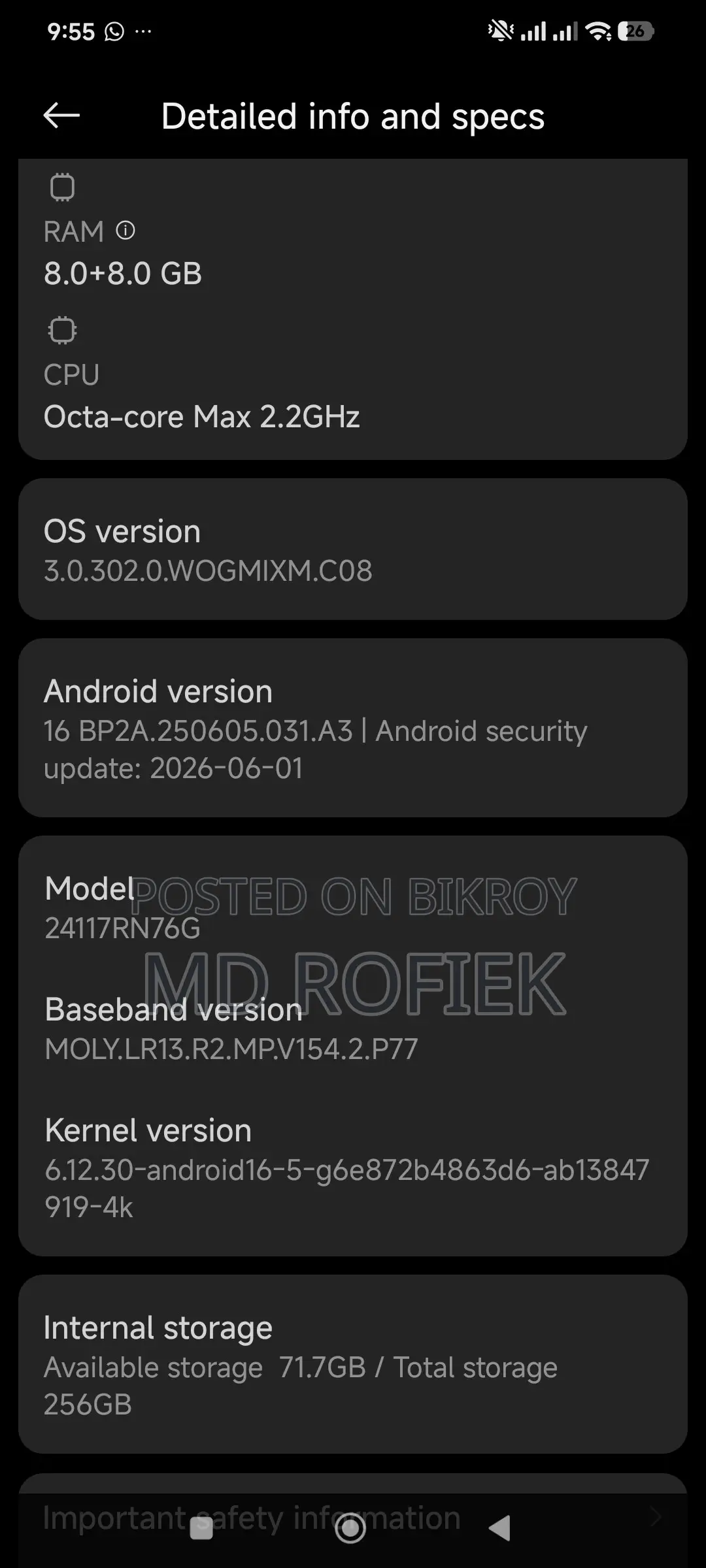 Xiaomi 14 256 GB Black
