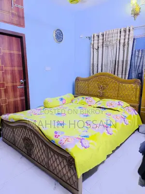 সেগুন কাঠের খাট + মাচাং