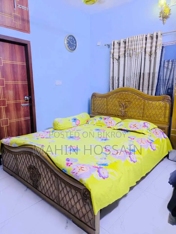 সেগুন কাঠের খাট + মাচাং