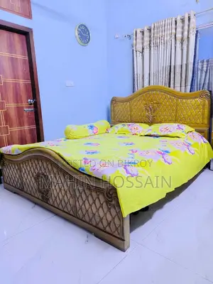সেগুন কাঠের খাট + মাচাং
