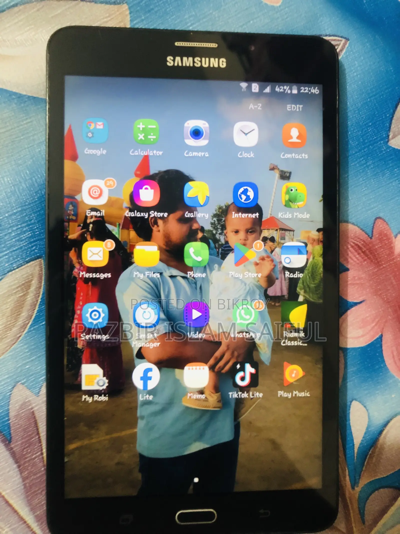 Samsung Galaxy Tab A  SM-T285 8 GB Black