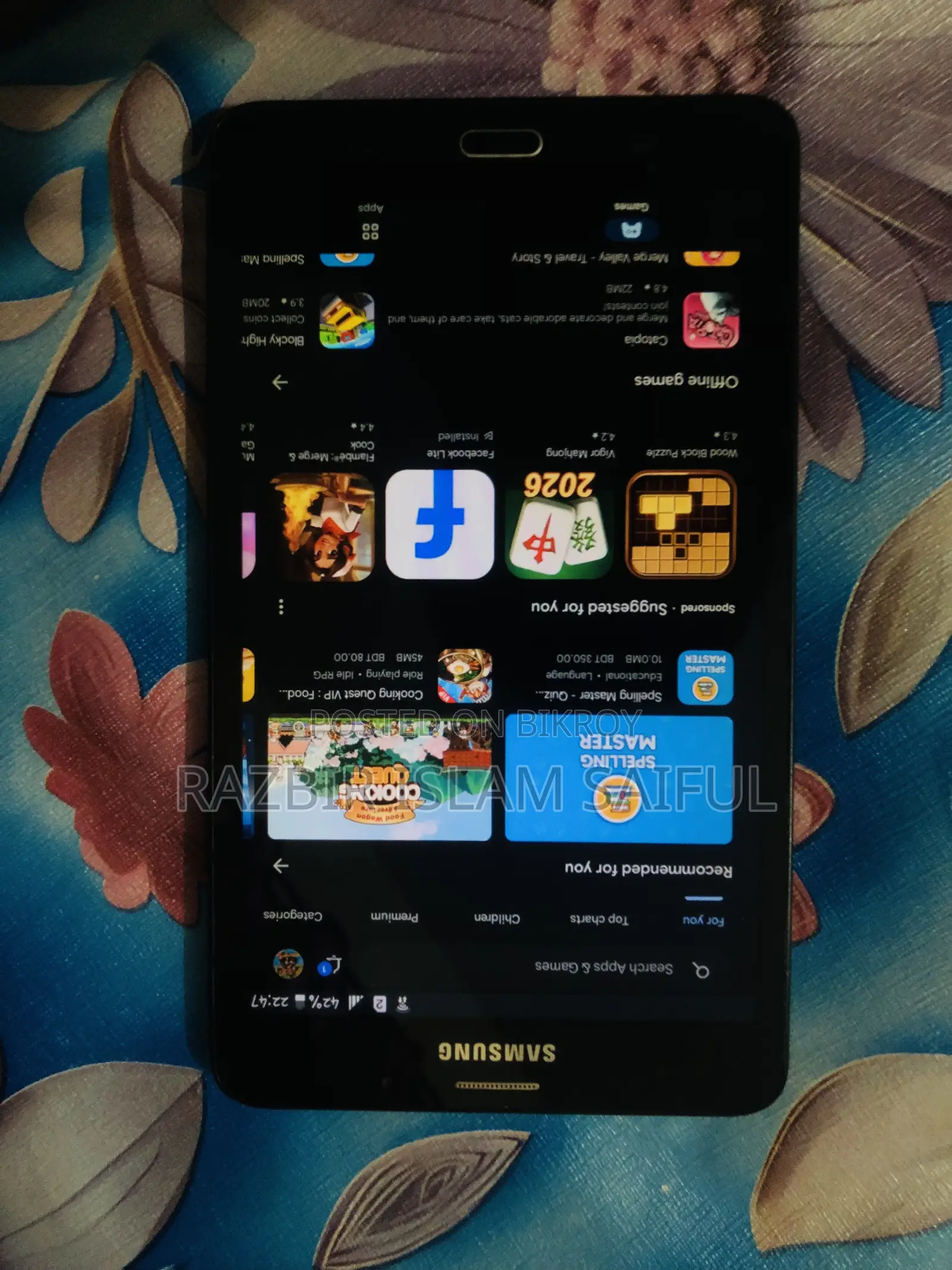 Samsung Galaxy Tab A  SM-T285 8 GB Black