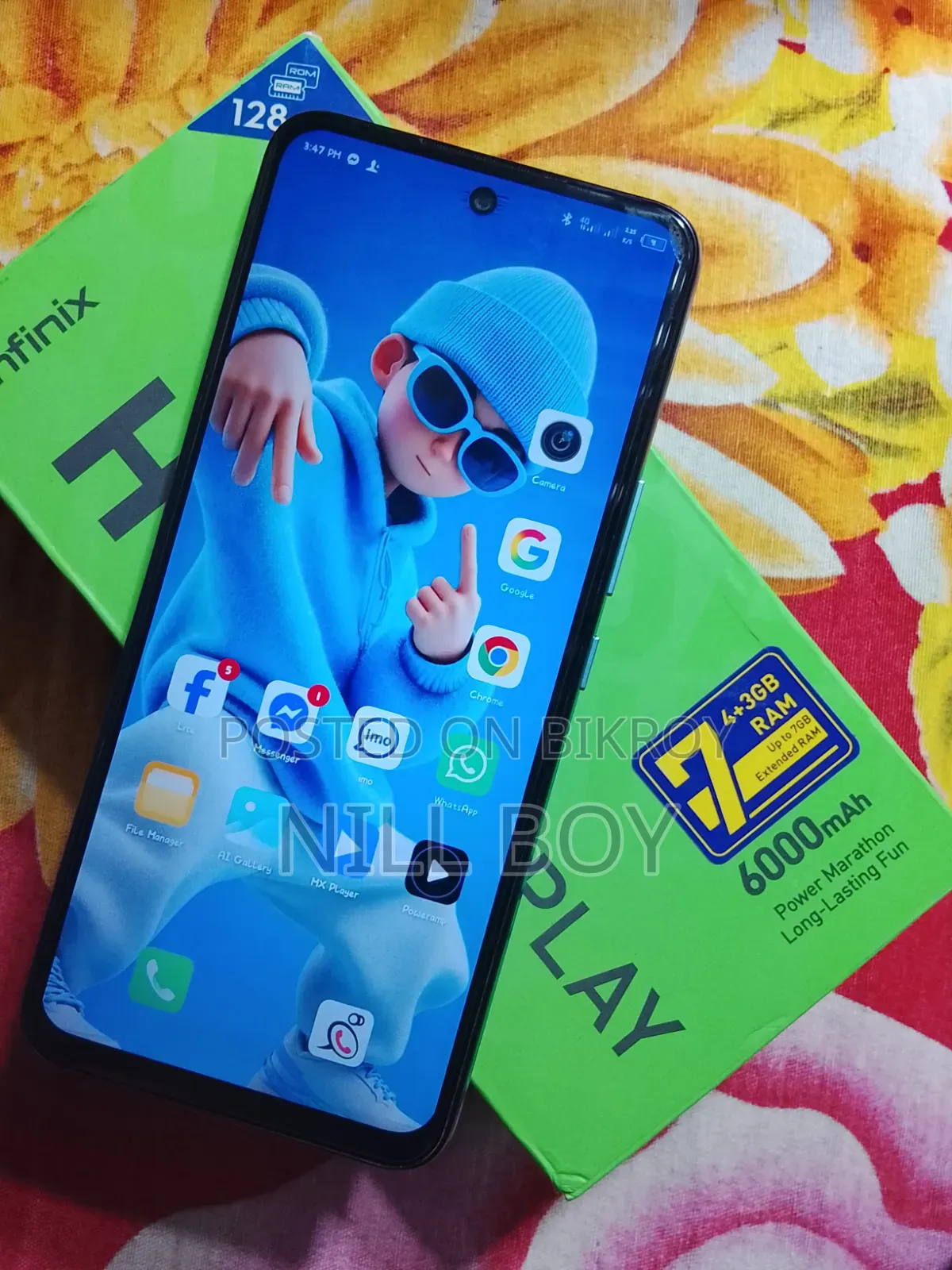 Infinix Hot 12 play 128 GB Blue
