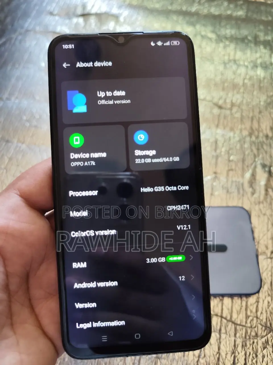 Oppo A17K 64 GB Blue