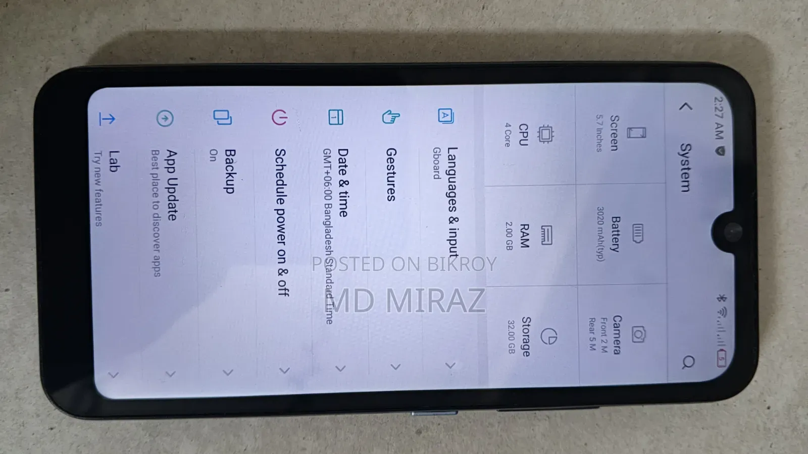 Itel A26 32 GB Blue