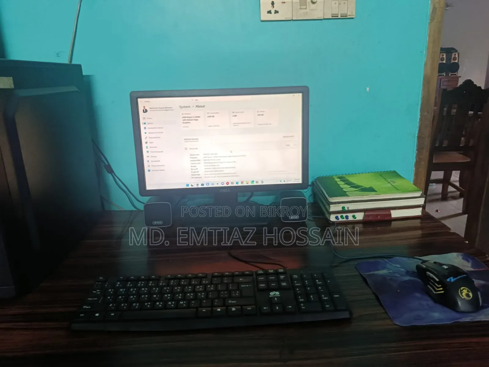 Desktop Computer Asus 8GB AMD Ryzen 5 SSD 256GB