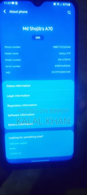 Samsung Galaxy A70 128 GB Blue