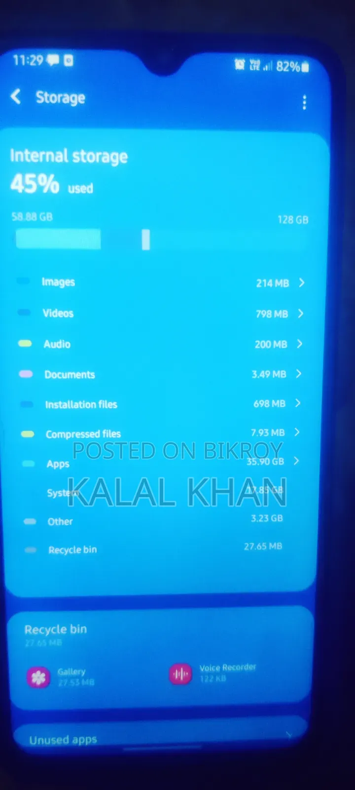 Samsung Galaxy A70 128 GB Blue