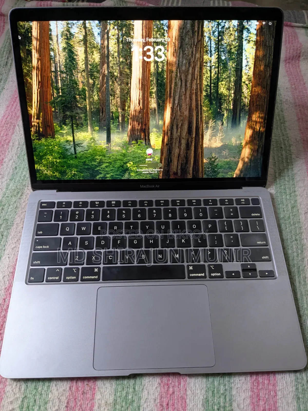 Laptop Apple MacBook Air 2020 8GB Intel Core i3 SSHD (Hybrid) 256GB