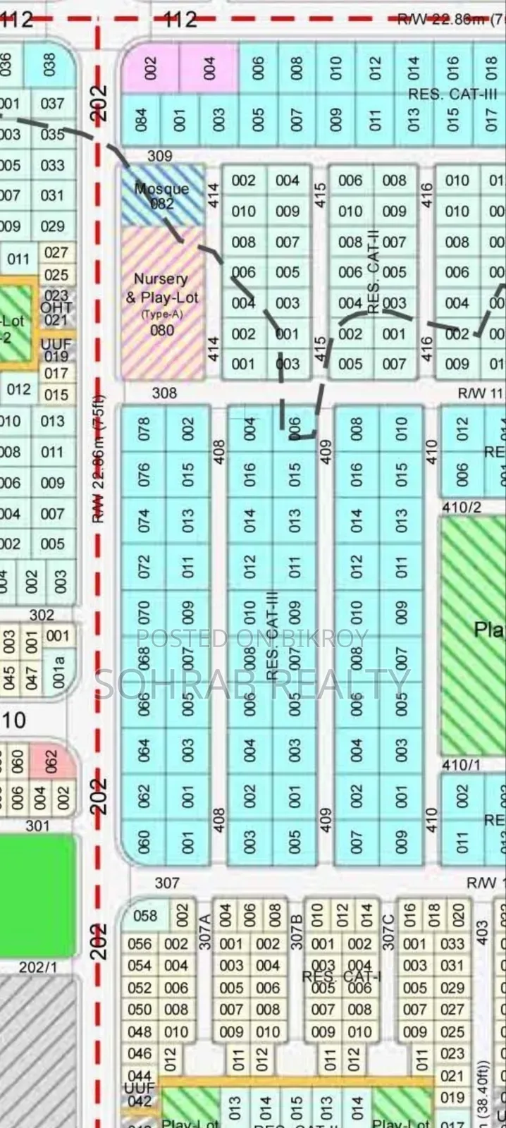 7.5 Katha EF Plot Purbachal,Sector#13