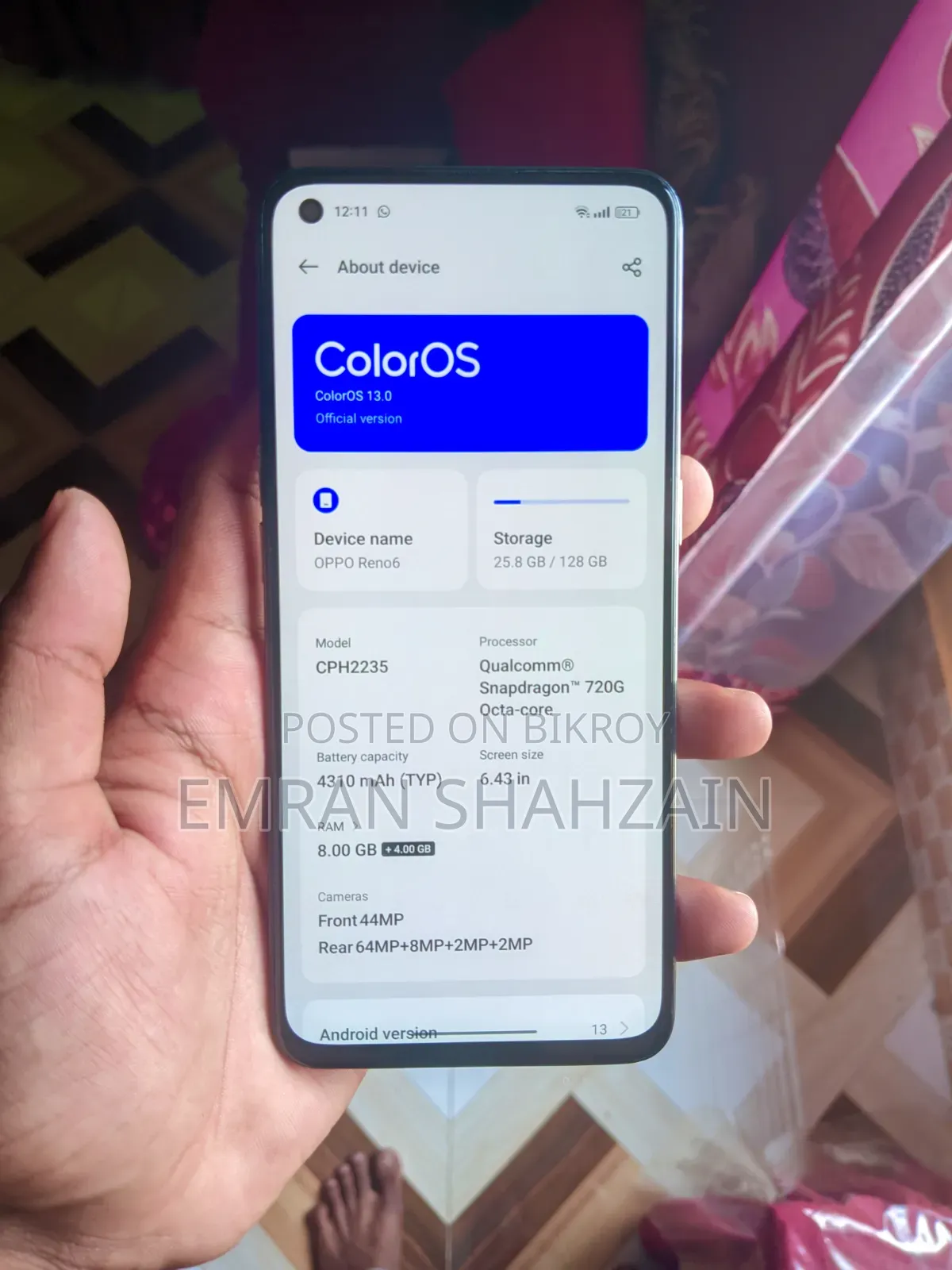 Oppo Reno6 128 GB Graphite