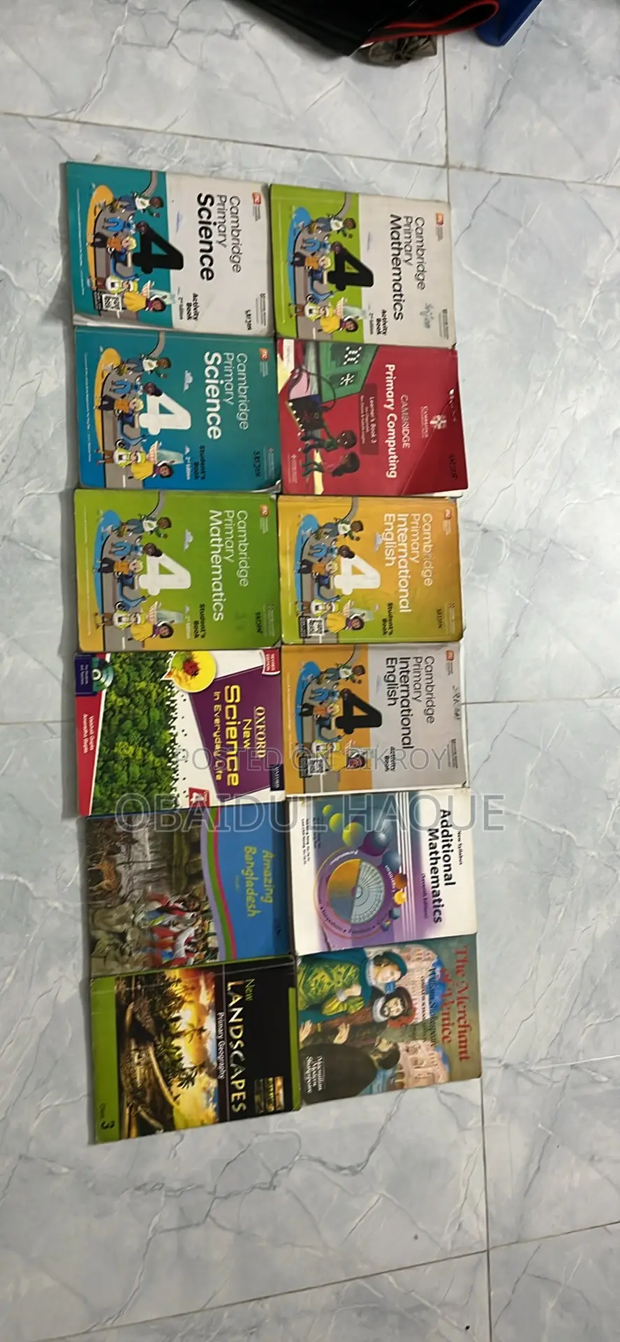 Cambridge Primary Class 4 Books + Additional Maths | English Medium |
