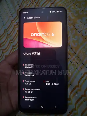 Vivo Y21d 128 GB Graphite
