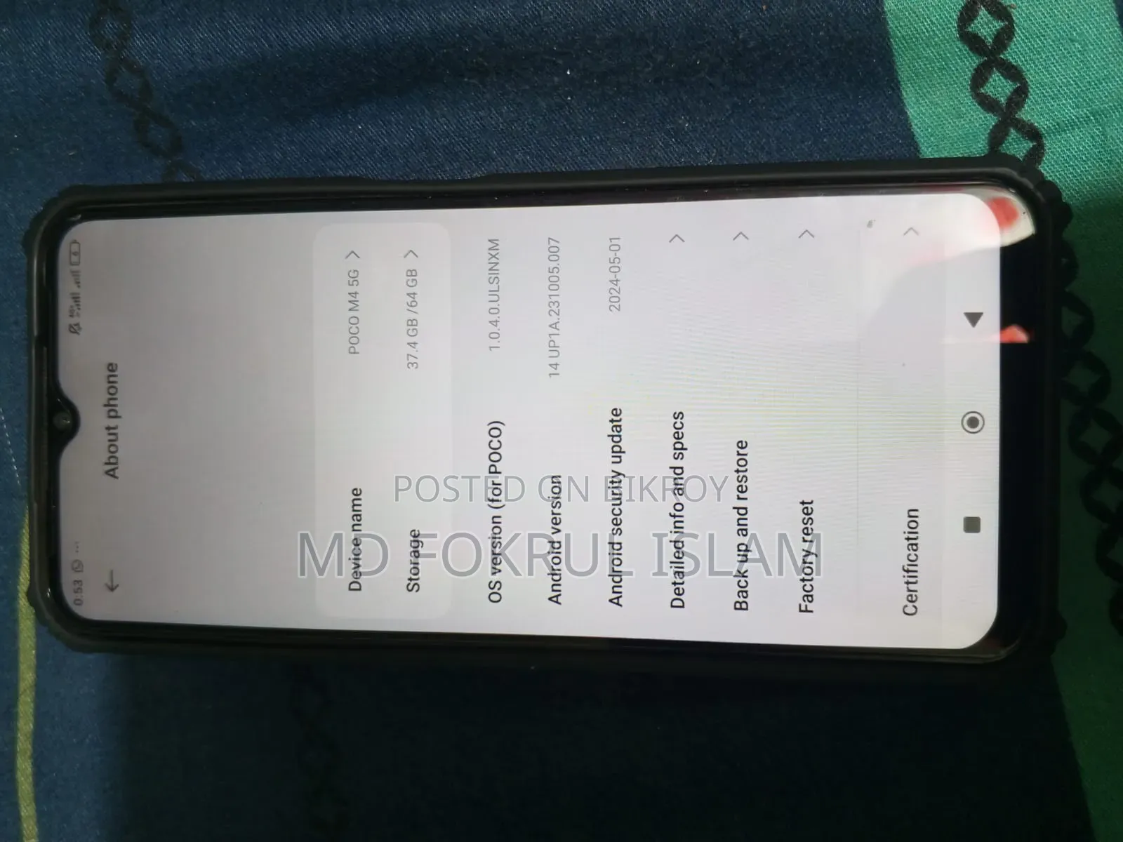 Mobile Phone 64 GB Yellow