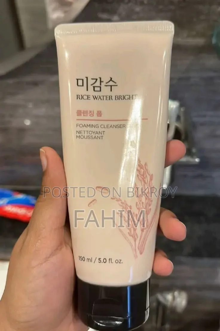 Rice Water Bright Foaming Cleanser – 150ml | Rice Water Face Wash