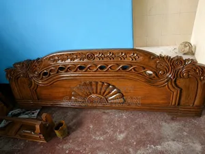 ১০০%অরিজিনাল সেগুন কাঠের খাট(কিং সাইজ)100% Original Teak Wood Bed