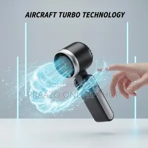 Portable High-Speed Turbo Handheld Fan With LED Display