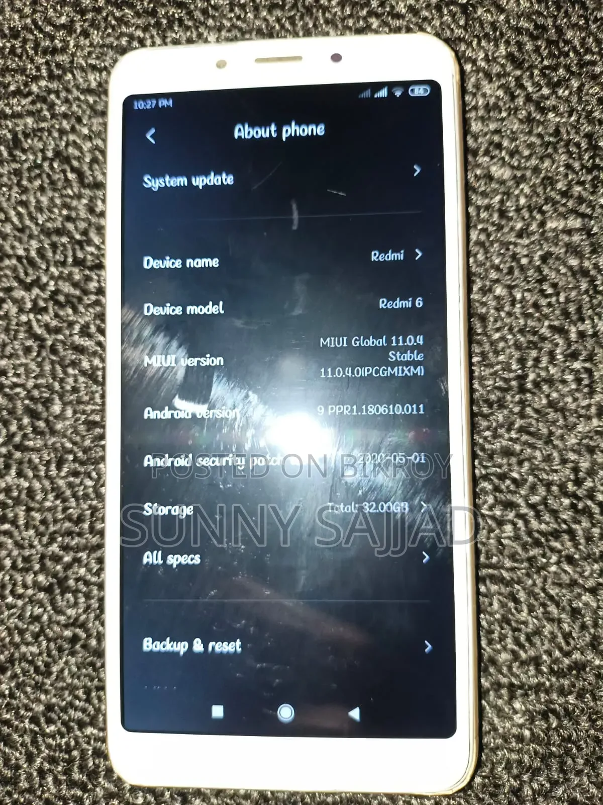 Xiaomi Redmi 6 32 GB Gold