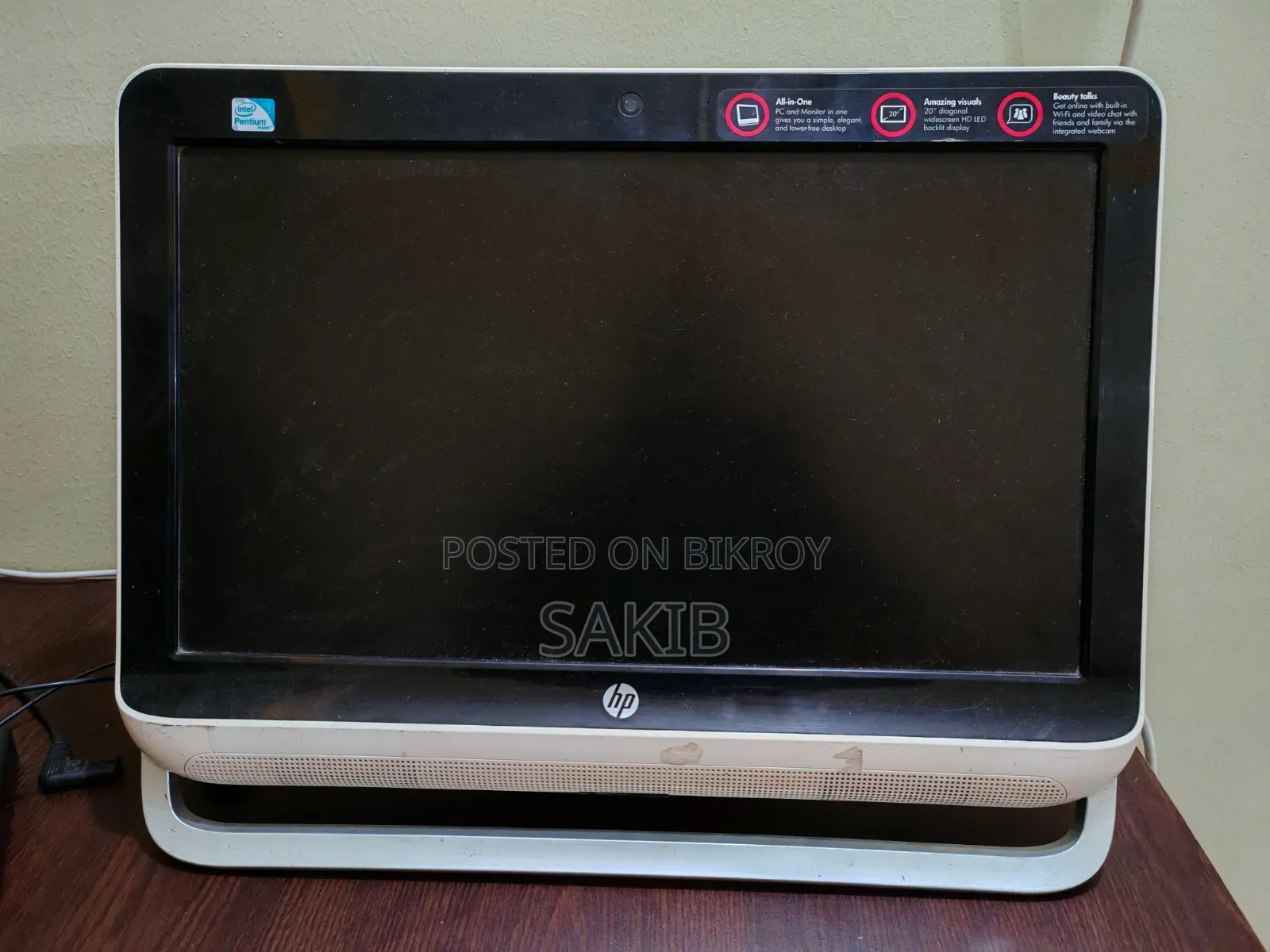 Desktop Computer HP 200 G4 All-in-One 2GB Intel Core i3 HDD+SSD 500GB