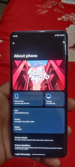 Motorola Edge 60 Fusion 256 GB Gray