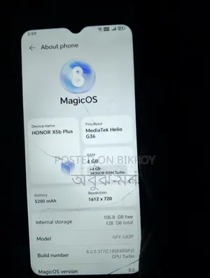 Honor X5b Plus 128 GB Black