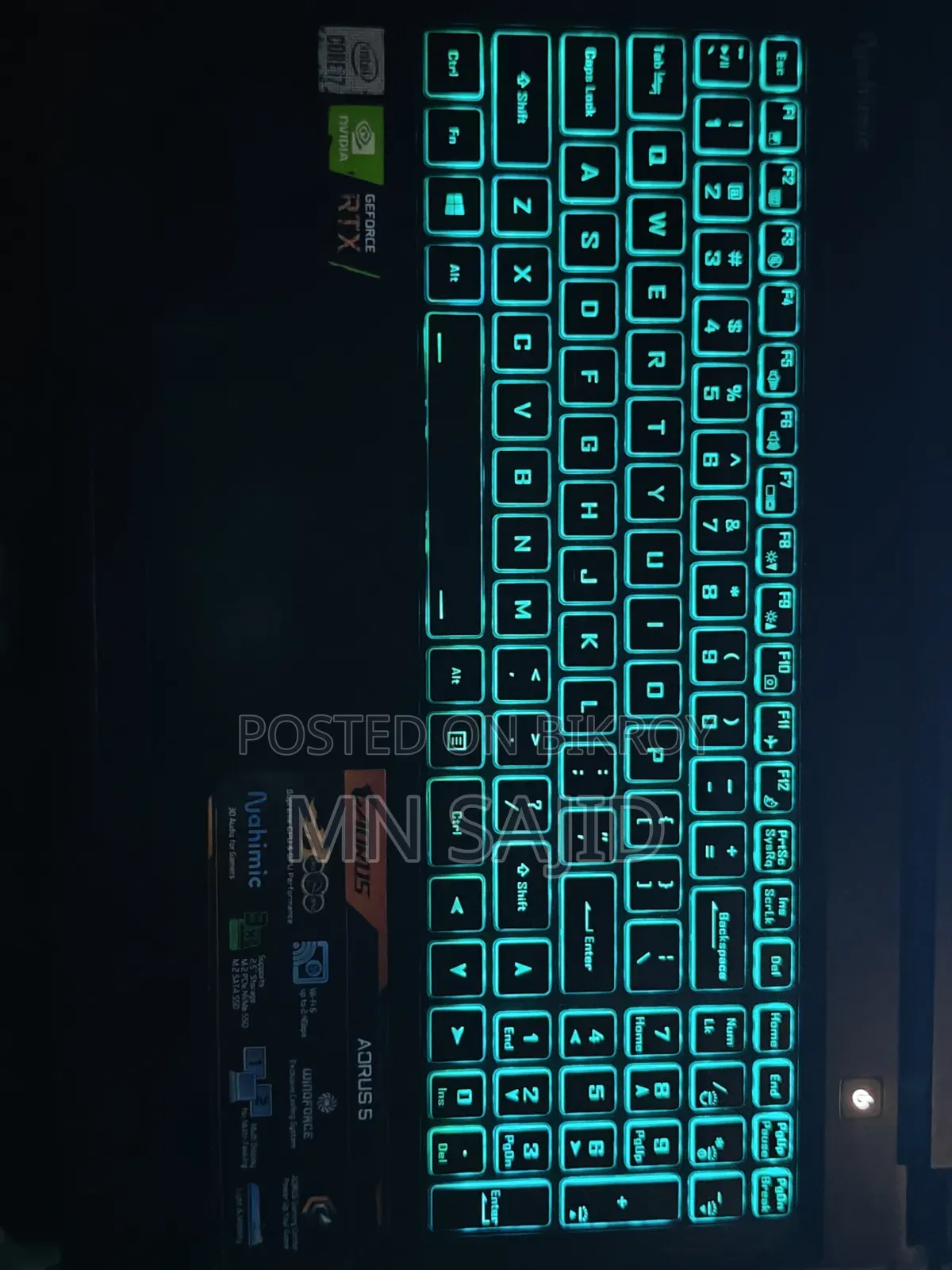 Laptop Gigabyte AORUS 5 16GB Intel Core i7 SSD 512GB