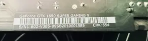 GPU - Msi Gaming X Nvidia 1650 Super 4 Gb